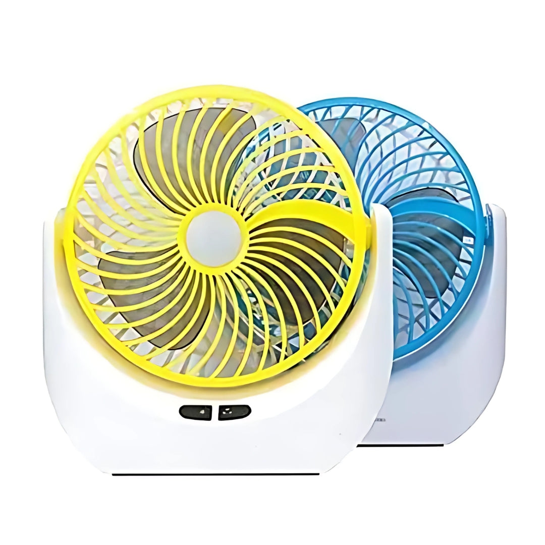 Rechargeable Table Fan with Light