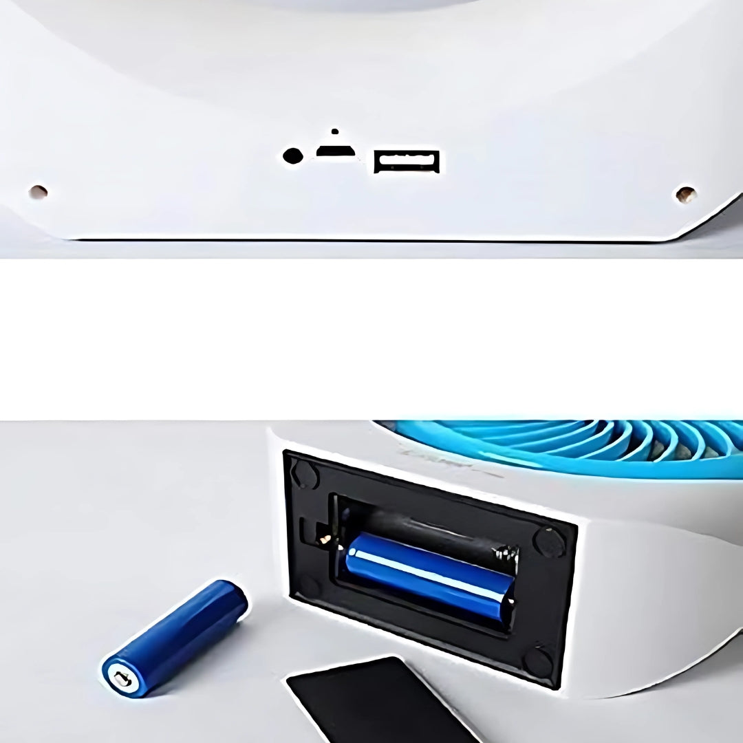 Rechargeable Table Fan with Light