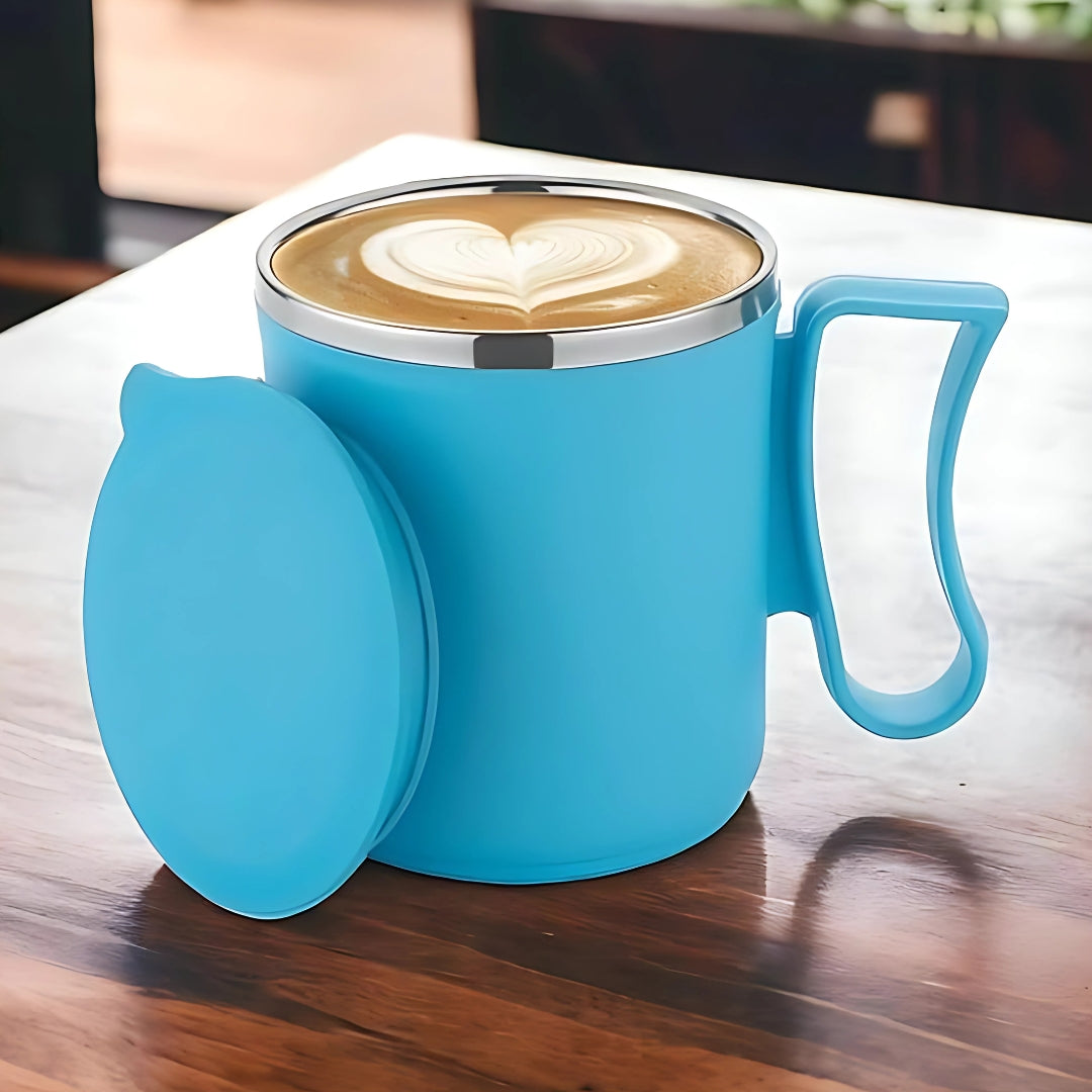 Stainless Steel + Plastic Mugs (Set of 4)