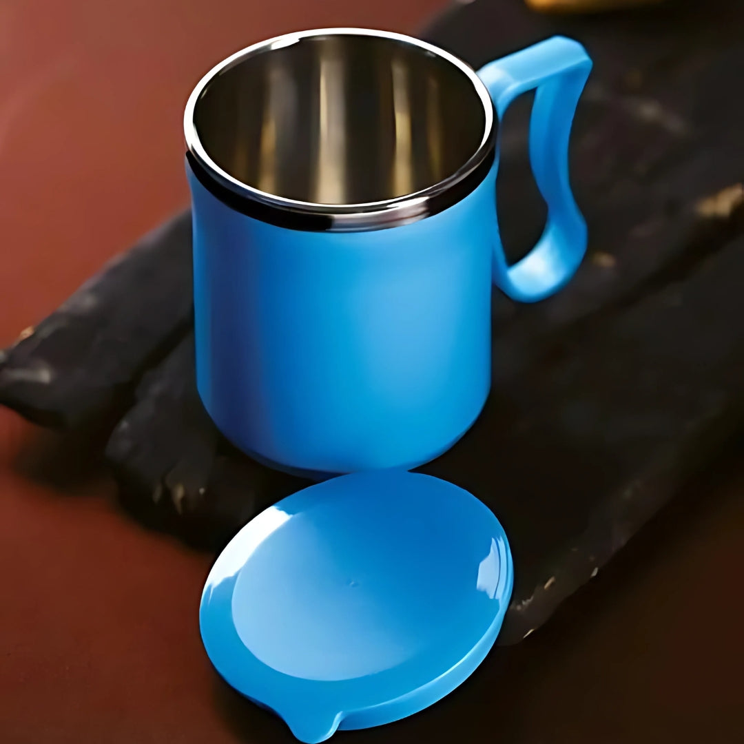 Stainless Steel + Plastic Mugs (Set of 4)