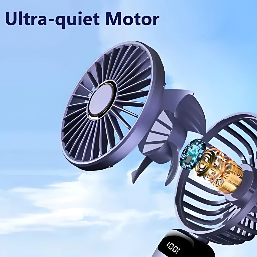 Mini Digital Display Hand Fan