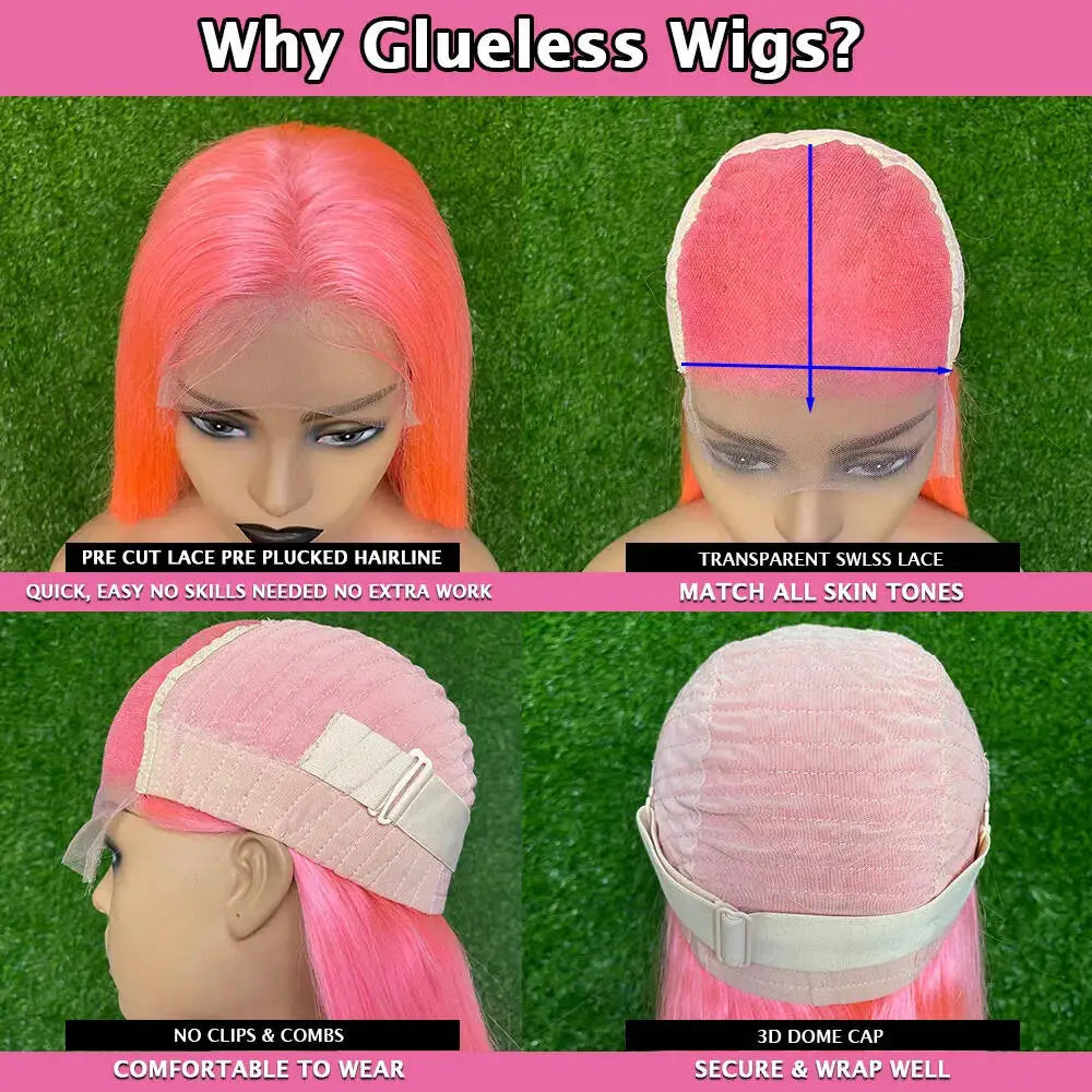 Ready To Wear 13*4 13*6 HD Body Wave Highlight Black With Blonde Lace Frontal Wigs Human Hair Wig For Black Women Brazilian