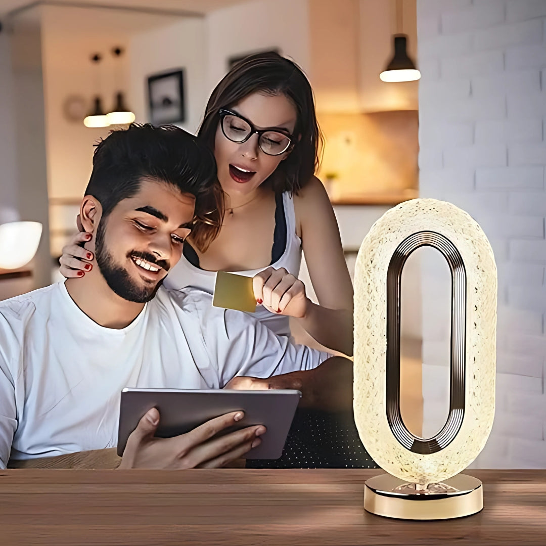A Modern Crystal Touch of Elegance Lamp