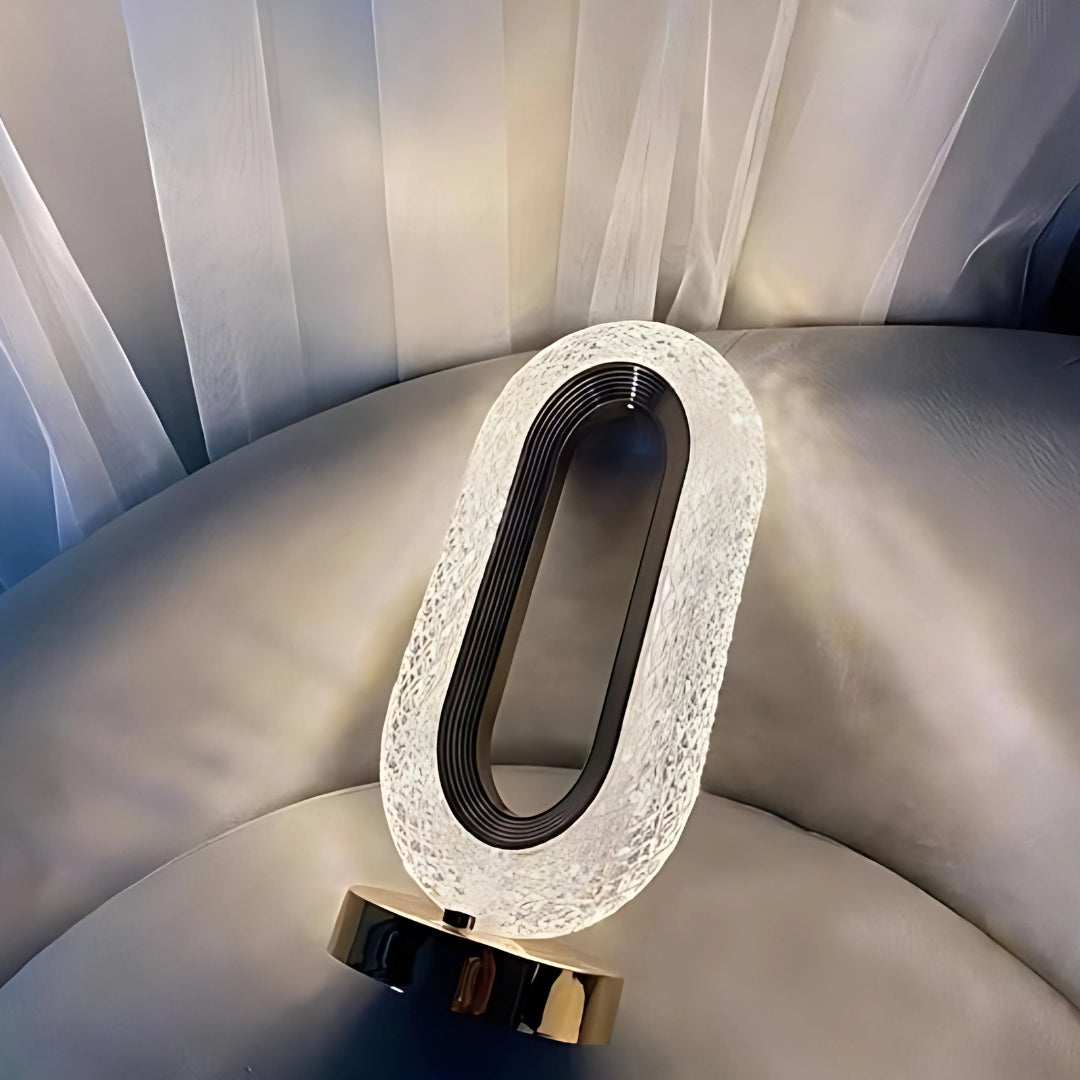 A Modern Crystal Touch of Elegance Lamp