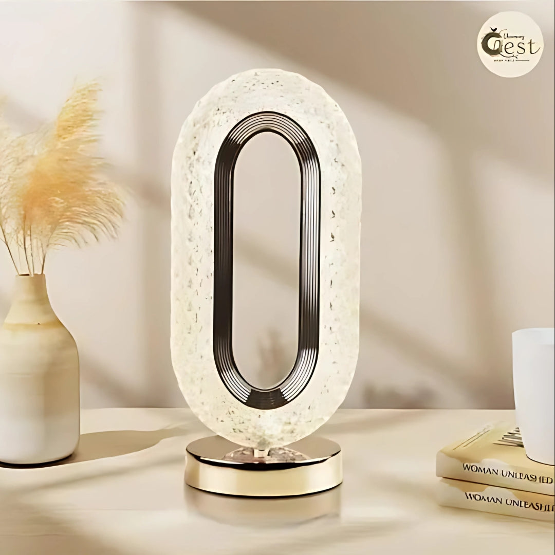 A Modern Crystal Touch of Elegance Lamp