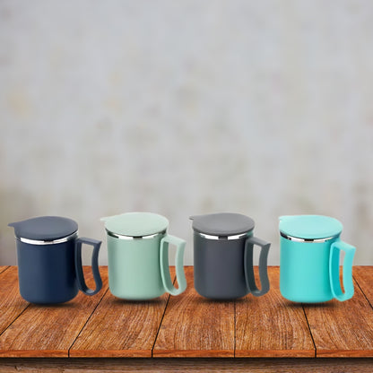 Stainless Steel + Plastic Mugs (Set of 4)