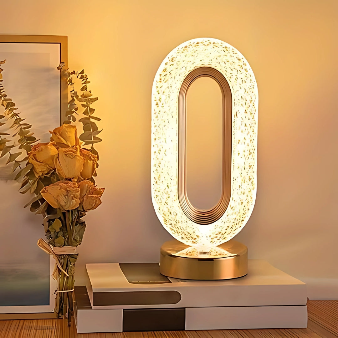 A Modern Crystal Touch of Elegance Lamp