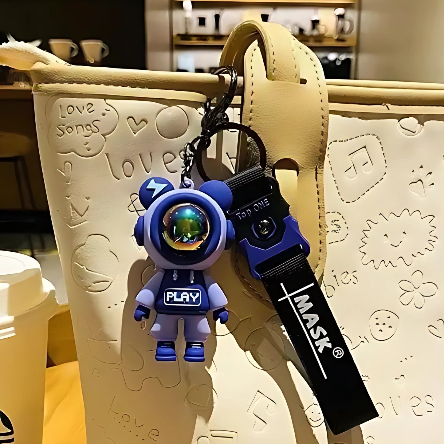 3D Astronaut Keychain